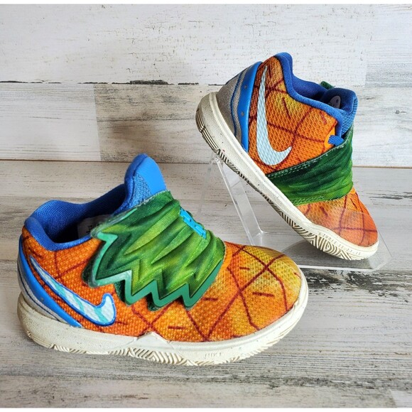 Nike Kyrie 5 SpongeBob SquarePants 'Pineapple House' (CN4490-800) Toddler Sz 7C - Picture 3 of 11